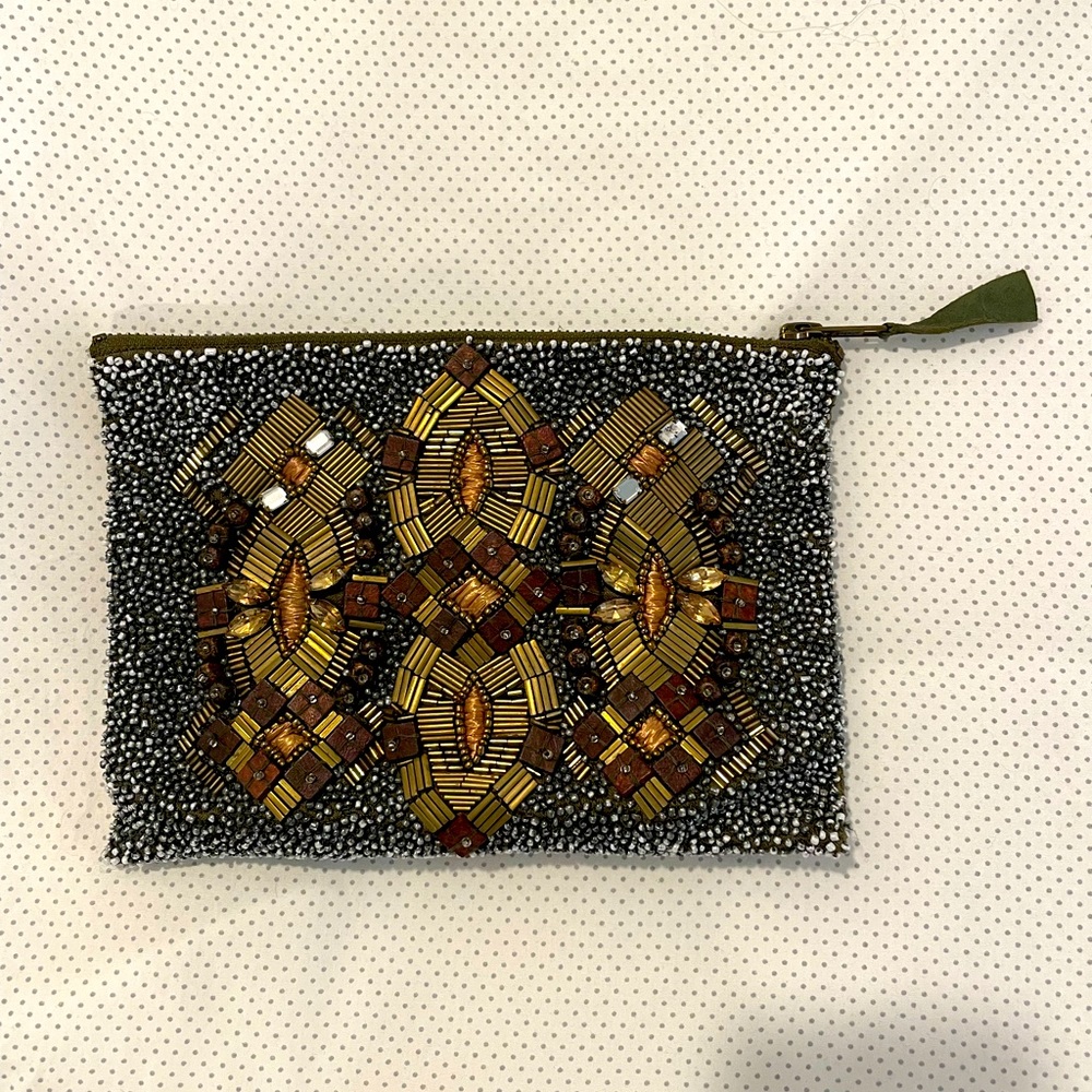 Anthropologie Beaded Clutch.